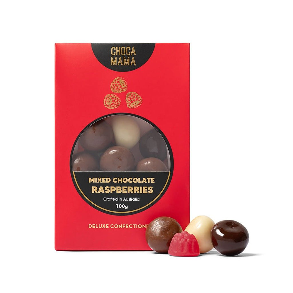 Chocamama Mixed Chocolate Raspberries - The It Kit