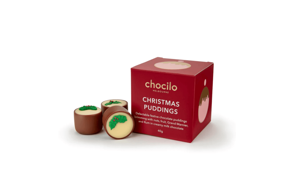 Chocilo Christmas Puddings Gift Cube - The It Kit