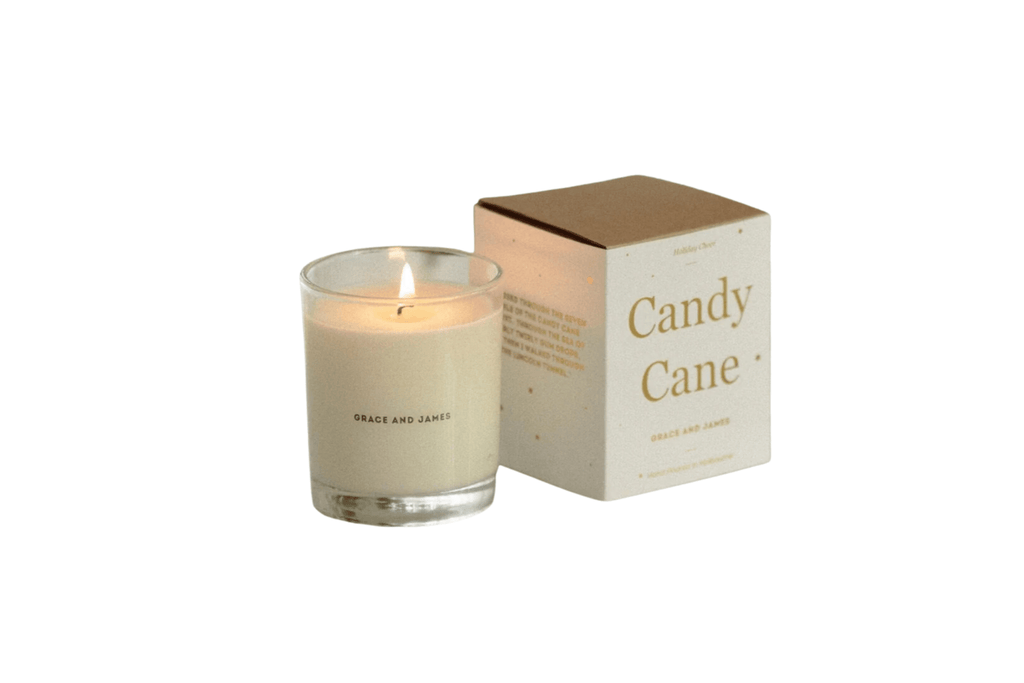Grace & James Candy Cane 40 hour Candle - The It Kit