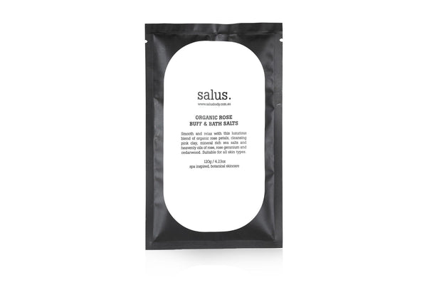 Salus Organic Rose Buff & Bath Salts - The It Kit