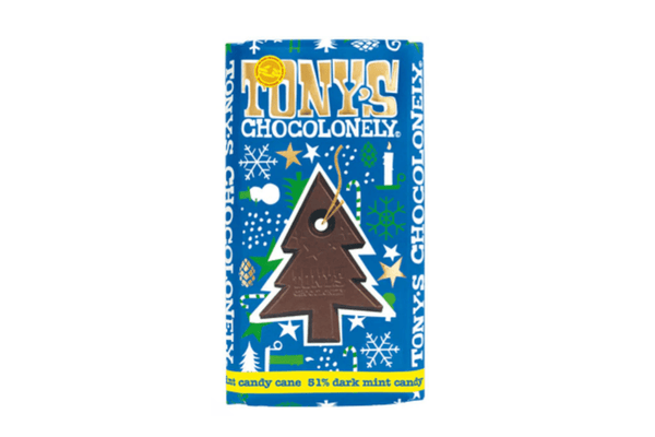 Tony's Chocolonely - Dark Chocolate Mint Candy Cane - The It Kit