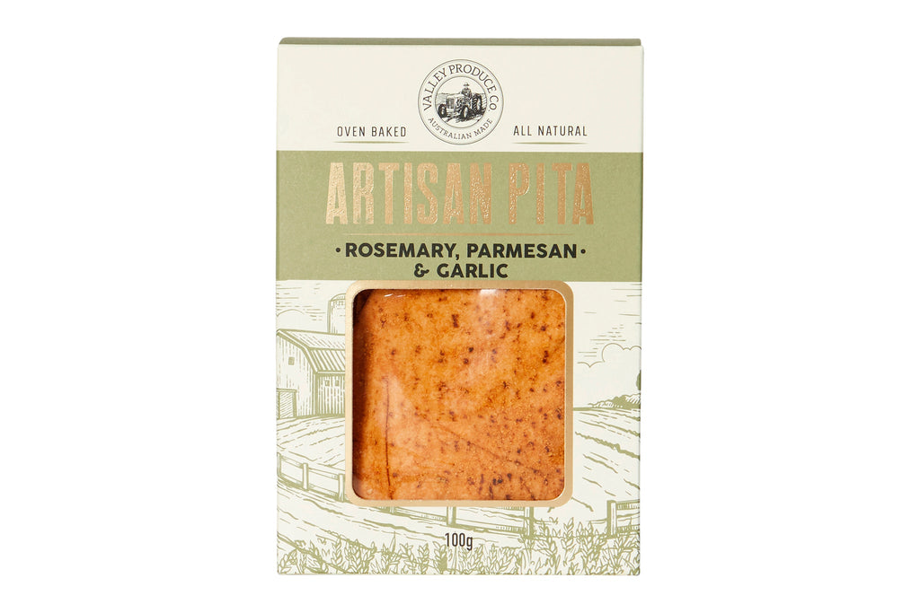 Valley Produce Co. Artisan Pita - Rosemary & Garlic - The It Kit